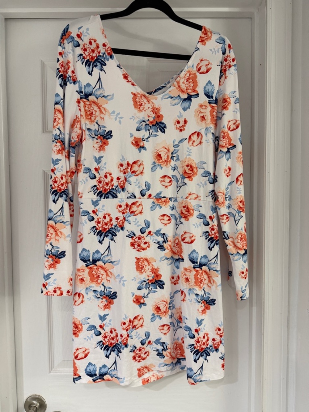 Floral Back Cutout Mini Dress NWOT